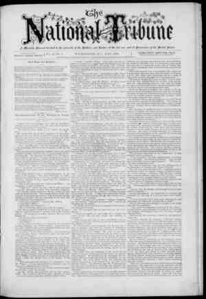 The National Tribune Newspaper May 1, 1879 kapağı
