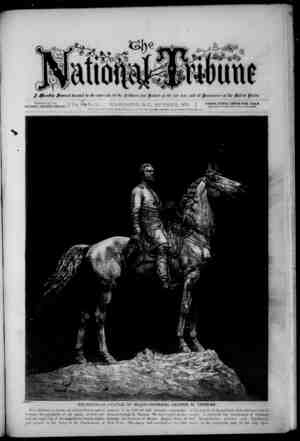 The National Tribune Newspaper November 1, 1879 kapağı