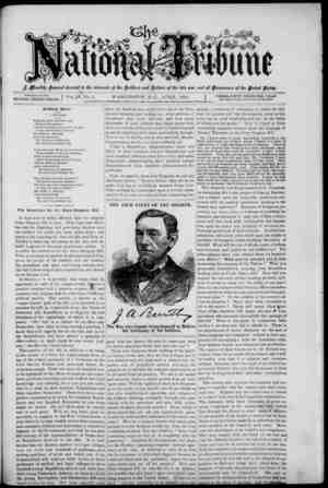 The National Tribune Newspaper April 1, 1880 kapağı