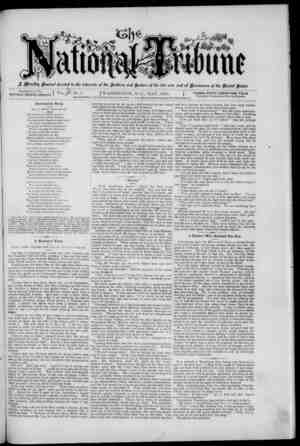 The National Tribune Newspaper May 1, 1880 kapağı