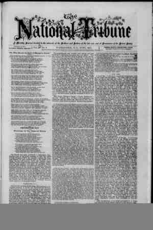 The National Tribune Newspaper June 1, 1880 kapağı