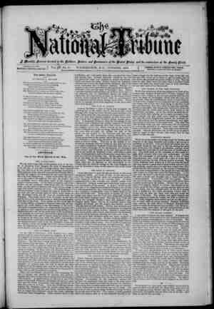 The National Tribune Newspaper October 1, 1880 kapağı