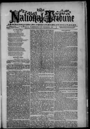 The National Tribune Newspaper December 1, 1880 kapağı