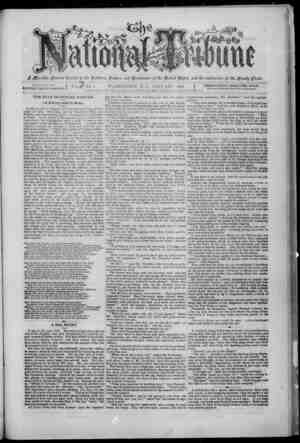 The National Tribune Newspaper January 1, 1881 kapağı