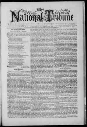The National Tribune Newspaper February 1, 1881 kapağı