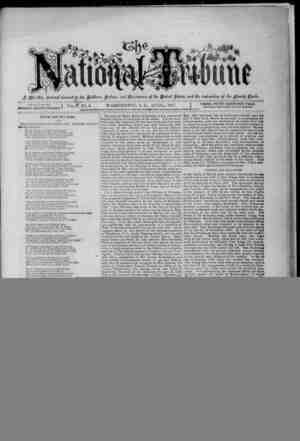 The National Tribune Newspaper April 1, 1881 kapağı