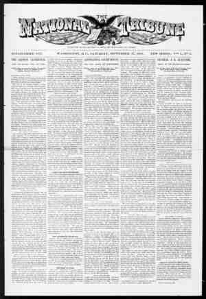 The National Tribune Newspaper September 17, 1881 kapağı
