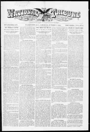 The National Tribune Newspaper October 8, 1881 kapağı