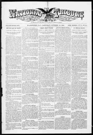 The National Tribune Newspaper October 29, 1881 kapağı