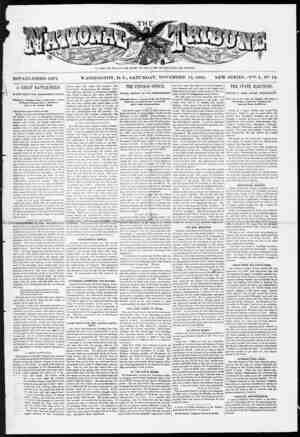 The National Tribune Newspaper November 12, 1881 kapağı