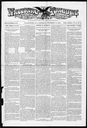 The National Tribune Newspaper December 10, 1881 kapağı