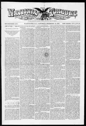The National Tribune Newspaper December 31, 1881 kapağı
