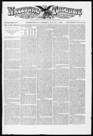 The National Tribune Newspaper January 7, 1882 kapağı