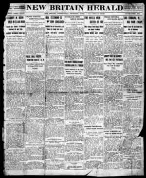 New Britain Herald Newspaper April 2, 1914 kapağı