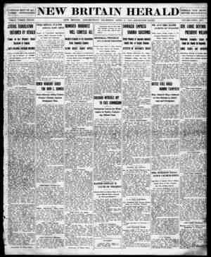 New Britain Herald Newspaper April 9, 1914 kapağı