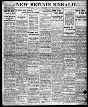 New Britain Herald Newspaper April 13, 1914 kapağı