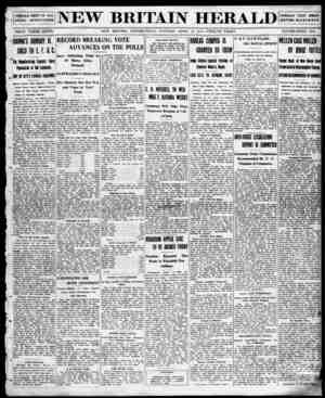 New Britain Herald Newspaper April 14, 1914 kapağı
