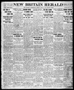 New Britain Herald Newspaper April 17, 1914 kapağı