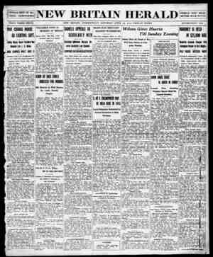 New Britain Herald Newspaper April 18, 1914 kapağı