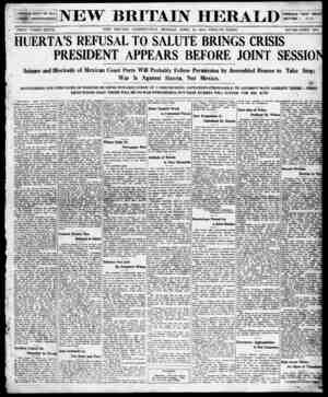 New Britain Herald Newspaper April 20, 1914 kapağı