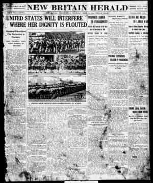 New Britain Herald Newspaper April 23, 1914 kapağı