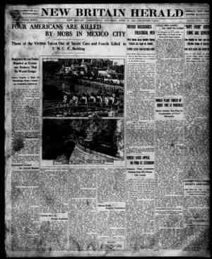 New Britain Herald Newspaper April 25, 1914 kapağı
