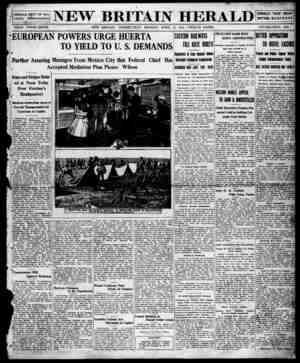New Britain Herald Newspaper April 27, 1914 kapağı