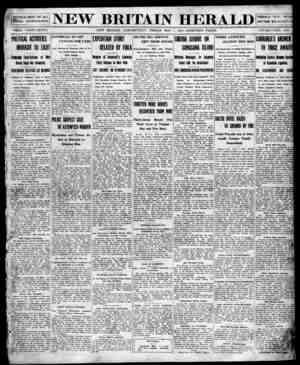 New Britain Herald Gazetesi 1 Mayıs 1914 kapağı