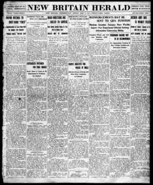 New Britain Herald Newspaper May 8, 1914 kapağı