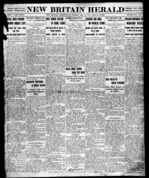New Britain Herald Newspaper May 12, 1914 kapağı