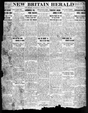 New Britain Herald Gazetesi 1 Haziran 1914 kapağı