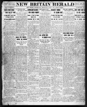 New Britain Herald Newspaper June 3, 1914 kapağı