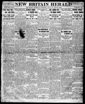 New Britain Herald Newspaper July 8, 1914 kapağı