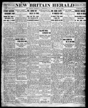 New Britain Herald Newspaper July 15, 1914 kapağı
