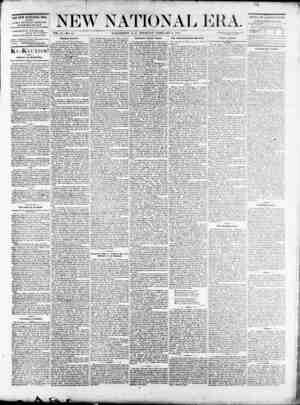 New National Era Newspaper February 2, 1871 kapağı