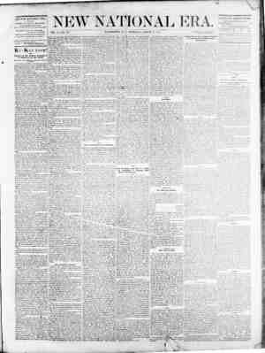 New National Era Newspaper March 16, 1871 kapağı