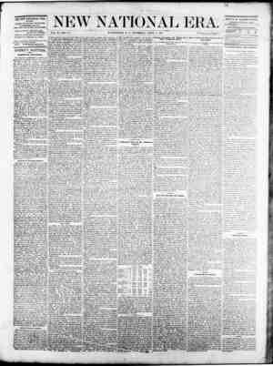 New National Era Newspaper April 6, 1871 kapağı
