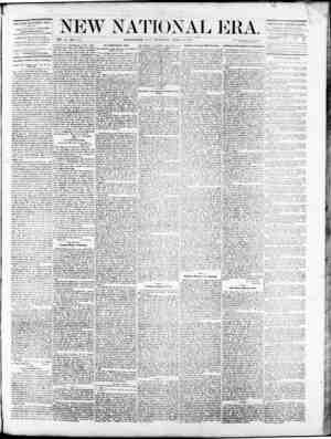 New National Era Newspaper April 20, 1871 kapağı