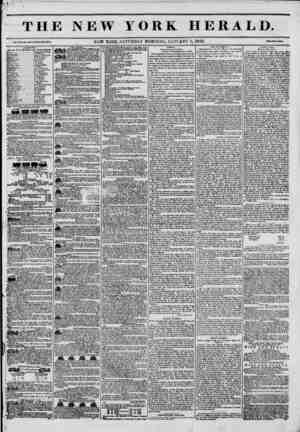 The New York Herald Newspaper January 8, 1842 kapağı