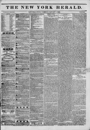 The New York Herald Newspaper January 9, 1842 kapağı