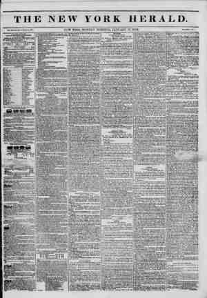 The New York Herald Newspaper January 10, 1842 kapağı