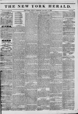 The New York Herald Newspaper January 14, 1842 kapağı