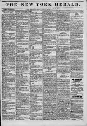 The New York Herald Newspaper January 20, 1842 kapağı