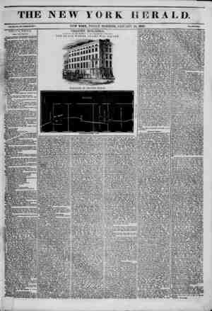 The New York Herald Newspaper January 21, 1842 kapağı