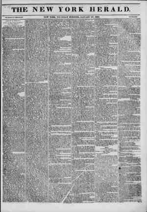 The New York Herald Newspaper January 27, 1842 kapağı