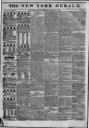 The New York Herald Newspaper February 7, 1842 kapağı