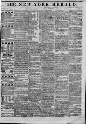 The New York Herald Newspaper February 9, 1842 kapağı