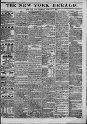 The New York Herald Newspaper February 11, 1842 kapağı