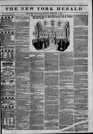 The New York Herald Newspaper February 16, 1842 kapağı