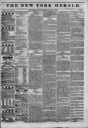 The New York Herald Newspaper March 4, 1842 kapağı